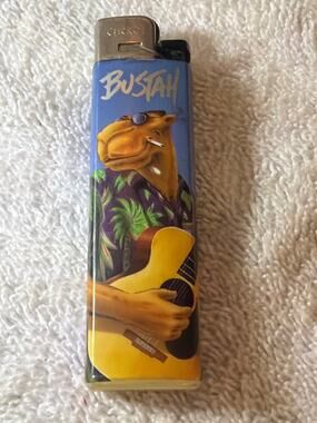 Vintage Joe Camel Club Camel Cricket Lighter BUSTAH Guitar Tobacco Advertising